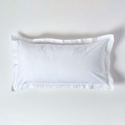 Homescapes White Egyptian Cotton Oxford Pillowcase 200 TC, King Size Homescapes White Egyptian Cotton Oxford Pillowcase 200 TC, King Size
