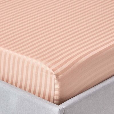 Homescapes 100% Egyptian Cotton 330 TC Small Double Fitted Sheet, 30 cm Deep, Luxury Satin Stripe, Taupe Beige, Elasticated, Machine Washable Homescapes 100% Egyptian Cotton 330 TC Small Double Fitted Sheet, 30 cm Deep, Luxury Satin Stripe, Taupe Beige, Elasticated, Machine Washable