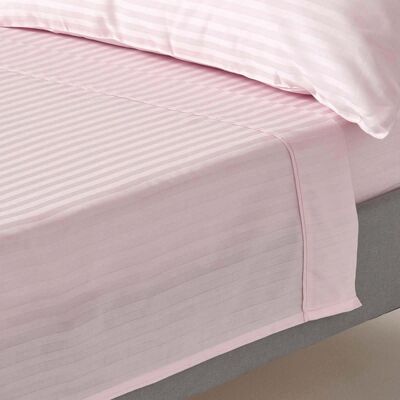 Homescapes 100% Egyptian Cotton 330 TC Super King Flat Sheet, Luxury Satin Stripe, Dusky Pink, OEKO-TEX Certified, Machine Washable Homescapes 100% Egyptian Cotton 330 TC Super King Flat Sheet, Luxury Satin Stripe, Dusky Pink, OEKO-TEX Certified, Machine Washable