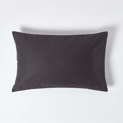 Homescapes Dark Charcoal Grey Egyptian Cotton Housewife Pillowcase 1000 TC Homescapes Dark Charcoal Grey Egyptian Cotton Housewife Pillowcase 1000 TC