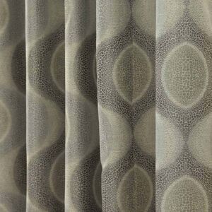 Homescapes Grey Jacquard Curtain Modern Curve Design Fully Lined - 66" X 54" Drop Homescapes Grey Jacquard Curtain Modern Curve Design Fully Lined - 66" X 54" Drop