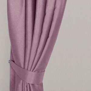 Homescapes Bright Pink Herringbone Curtain Tie Backs Pair - Curtain Tie Backs Homescapes Bright Pink Herringbone Curtain Tie Backs Pair - Curtain Tie Backs