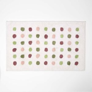 Homescapes Multi-Colour Polka Dot 100% Cotton Bath Mat, 50 x 80 cm, Machine Washable, Super Absorbent, Luxuriously Soft and Tufted, Non-Slip Reverse Homescapes Multi-Colour Polka Dot 100% Cotton Bath Mat, 50 x 80 cm, Machine Washable, Super Absorbent, Luxuriously Soft and Tufted, Non-Slip Reverse
