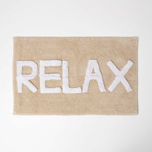 Homescapes Beige and White Relax Bath Mat 100% Cotton, 50 x 80 cm, Machine Washable, Super Absorbent, Soft and Tufted, Textured Reverse, Eco Friendly Homescapes Beige and White Relax Bath Mat 100% Cotton, 50 x 80 cm, Machine Washable, Super Absorbent, Soft and Tufted, Textured Reverse, Eco Friendly