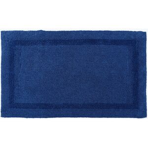 Homescapes Navy Blue Bath Mat - Extra Large - Reversible Cotton - Luxury Homescapes Navy Blue Bath Mat - Extra Large - Reversible Cotton - Luxury