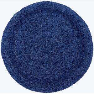 Homescapes Luxury Reversible Navy Blue Round 100% Cotton Bath Mat, 80 cm Round, Machine Washable, Super Absorbent, Soft and Hand-Tufted, Eco Friendly Homescapes Luxury Reversible Navy Blue Round 100% Cotton Bath Mat, 80 cm Round, Machine Washable, Super Absorbent, Soft and Hand-Tufted, Eco Friendly