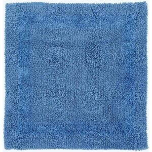 Homescapes Luxury Reversible Cobalt Blue 100% Cotton Shower Mat, 50 x 50 cm, Machine Washable, Super Absorbent, Soft and Hand-Tufted, Eco Friendly Homescapes Luxury Reversible Cobalt Blue 100% Cotton Shower Mat, 50 x 50 cm, Machine Washable, Super Absorbent, Soft and Hand-Tufted, Eco Friendly