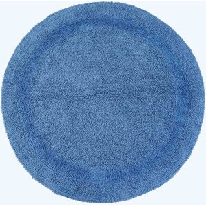 Homescapes Luxury Reversible Cobalt Blue Round 100% Cotton Bath Mat, 80 cm Round, Machine Washable, Super Absorbent, Soft and Tufted, Eco Friendly Homescapes Luxury Reversible Cobalt Blue Round 100% Cotton Bath Mat, 80 cm Round, Machine Washable, Super Absorbent, Soft and Tufted, Eco Friendly