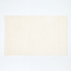 Homescapes Cream Cotton Bath Mat - Bath Mat Homescapes Cream Cotton Bath Mat - Bath Mat