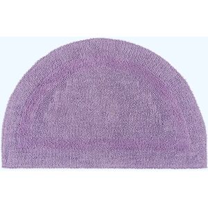 Homescapes Luxury Reversible Lilac Semi-Circle Cotton Bath Mat, 50 x 80 cm, Machine Washable, Super Absorbent, Soft and Tufted, Eco Friendly Homescapes Luxury Reversible Lilac Semi-Circle Cotton Bath Mat, 50 x 80 cm, Machine Washable, Super Absorbent, Soft and Tufted, Eco Friendly