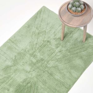 Homescapes Sage Green Union Jack Cotton Rug - Rug Homescapes Sage Green Union Jack Cotton Rug - Rug