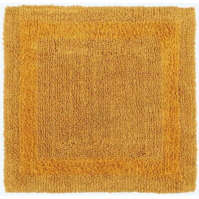 Homescapes Mustard Reversible Cotton Shower Mat - Shower Mat Homescapes Mustard Reversible Cotton Shower Mat - Shower Mat