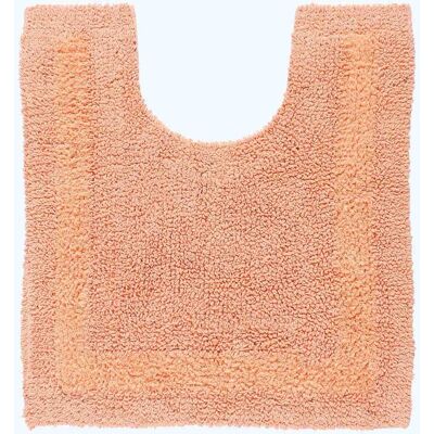 Homescapes Peach Pedestal Mat Luxury Reversible Cotton Bath Mat - Bath Mat Homescapes Peach Pedestal Mat Luxury Reversible Cotton Bath Mat - Bath Mat