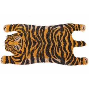 Homescapes Tiger Shaped Coir Animal Print Non-Slip Doormat Homescapes Tiger Shaped Coir Animal Print Non-Slip Doormat