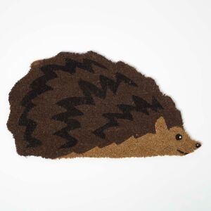 Homescapes Hedgehog Coir Doormat, 41 x 75 cm, Brown, Non-Slip Backing, Durable Homescapes Hedgehog Coir Doormat, 41 x 75 cm, Brown, Non-Slip Backing, Durable