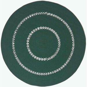 Homescapes Green Crochet Braided Rug - Rug Homescapes Green Crochet Braided Rug - Rug