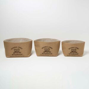 Homescapes Set of 3 Jute Storage Baskets, Natural, Eco-Friendly, Stackable Homescapes Set of 3 Jute Storage Baskets, Natural, Eco-Friendly, Stackable