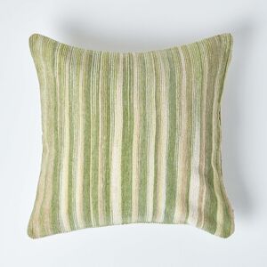 Homescapes Cotton Chenille Tie Dye Green Cushion Cover, 45 x 45 cm Homescapes Cotton Chenille Tie Dye Green Cushion Cover, 45 x 45 cm