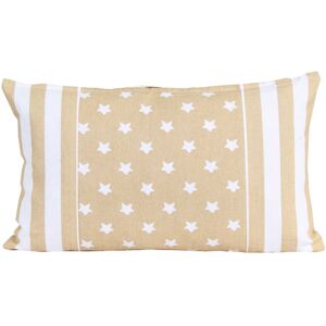 Homescapes Beige Stripe Stars Cotton Cushion Cover - Cushion Cover Homescapes Beige Stripe Stars Cotton Cushion Cover - Cushion Cover