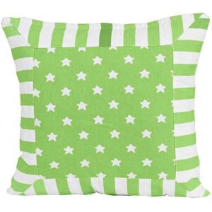 Homescapes Green Stripe Stars Cushion Cover - Cushion Cover Homescapes Green Stripe Stars Cushion Cover - Cushion Cover