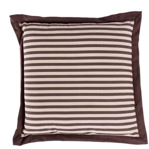 Homescapes 100% Cotton Stripe Floor Cushion, 40 x 40 x 8 cm, Brown, OEKO-TEX Certified, Handcrafted, 16 x 16 x 3" Homescapes 100% Cotton Stripe Floor Cushion, 40 x 40 x 8 cm, Brown, OEKO-TEX Certified, Handcrafted, 16 x 16 x 3"