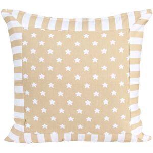 Homescapes Beige Stripe Stars Cushion Cover - Cushion Cover Homescapes Beige Stripe Stars Cushion Cover - Cushion Cover