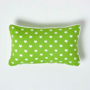 Homescapes Cotton Green Stars Cushion Cover - Cushion Cover Homescapes Cotton Green Stars Cushion Cover - Cushion Cover