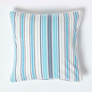 Homescapes Cotton New England Stripe Cushion Cover, 45 x 45 cm Homescapes Cotton New England Stripe Cushion Cover, 45 x 45 cm