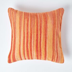 Homescapes Cotton Chenille Tie Dye Cushion Cover - 45 x 45 cm - Orange Homescapes Cotton Chenille Tie Dye Cushion Cover - 45 x 45 cm - Orange
