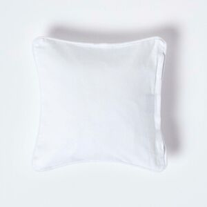 Homescapes Cotton Plain White Cushion Cover, 45 x 45 cm Homescapes Cotton Plain White Cushion Cover, 45 x 45 cm