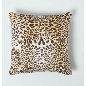 Homescapes Leopard Print Velvet Cushion 46 x 46 cm Homescapes Leopard Print Velvet Cushion 46 x 46 cm