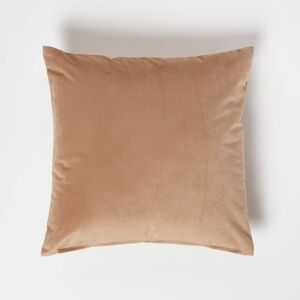 Homescapes Beige Velvet Cushion - 45x45 cm - Cushion Type Homescapes Beige Velvet Cushion - 45x45 cm - Cushion Type