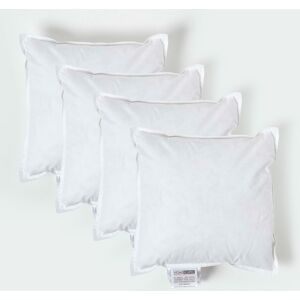 Homescapes 4 Pack Luxury Duck Feather Cushion Pad Insert 30 x 30 cm Ethical, 100% Cotton Cover, Machine Washable, Bounce-Back, 12 x 12" Inner Homescapes 4 Pack Luxury Duck Feather Cushion Pad Insert 30 x 30 cm Ethical, 100% Cotton Cover, Machine Washable, Bounce-Back, 12 x 12" Inner