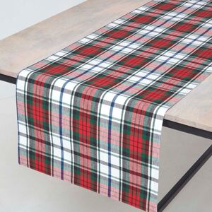 Homescapes Macduff Tartan Snowflake Christmas Table Runner Homescapes Macduff Tartan Snowflake Christmas Table Runner