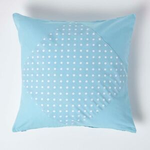 Homescapes Blue Polka Cotton Cushion Cover - Cushion Cover Homescapes Blue Polka Cotton Cushion Cover - Cushion Cover