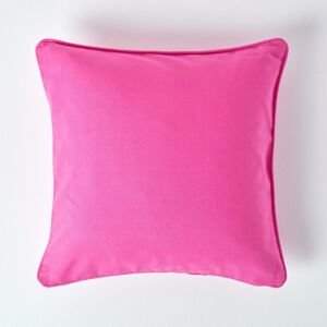 Homescapes Cotton Plain Cerise Cushion Cover, 60 x 60 cm Homescapes Cotton Plain Cerise Cushion Cover, 60 x 60 cm