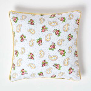 Homescapes Cotton Paisley and Dots Cushion Cover, 45 x 45 cm Homescapes Cotton Paisley and Dots Cushion Cover, 45 x 45 cm