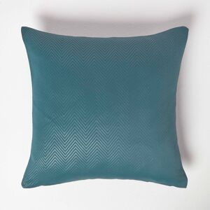 Homescapes Teal Herringbone Chevron Cushion Cover Homescapes Teal Herringbone Chevron Cushion Cover