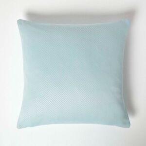 Homescapes Pastel Blue Herringbone Chevron Cushion Cover Homescapes Pastel Blue Herringbone Chevron Cushion Cover
