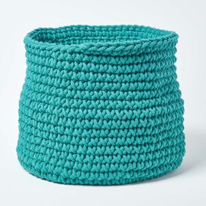 Homescapes Cotton Knitted Round Storage Basket - Storage Basket Homescapes Cotton Knitted Round Storage Basket - Storage Basket