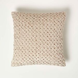 Homescapes Sofia Pleated Velvet Cushion - Cushion Homescapes Sofia Pleated Velvet Cushion - Cushion