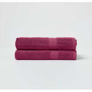 Homescapes Burgundy Bath Towel Set of 2 Turkish Cotton Homescapes Burgundy Bath Towel Set of 2 Turkish Cotton