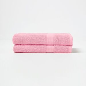 Homescapes Pink Bath Towel Set of 2 Turkish Cotton Homescapes Pink Bath Towel Set of 2 Turkish Cotton