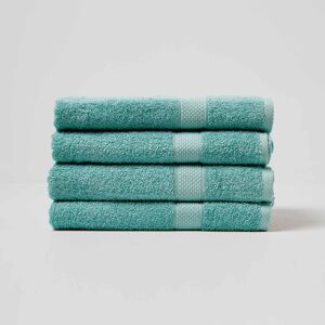 Homescapes Sea Green Bath Towel Set of 4 Turkish Cotton Homescapes Sea Green Bath Towel Set of 4 Turkish Cotton