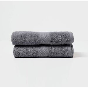 Homescapes Grey Hand Towel Set of 2 Turkish Cotton Homescapes Grey Hand Towel Set of 2 Turkish Cotton