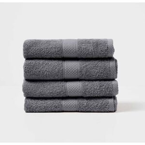 Homescapes Grey Hand Towel Set of 4 Turkish Cotton Homescapes Grey Hand Towel Set of 4 Turkish Cotton