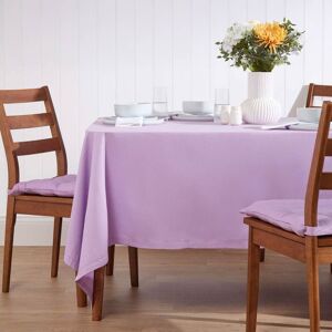 Homescapes Plain Cotton Mauve Tablecloth, 70 x 120 Inches Homescapes Plain Cotton Mauve Tablecloth, 70 x 120 Inches