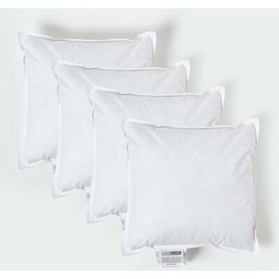 Homescapes 4 Pack Luxury Duck Feather Cushion Pad Insert 30 x 30 cm - Cushion Insert Homescapes 4 Pack Luxury Duck Feather Cushion Pad Insert 30 x 30 cm - Cushion Insert