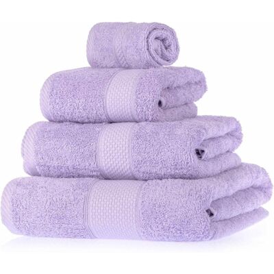 Homescapes Lilac 4 Piece Set - Towels Homescapes Lilac 4 Piece Set - Towels