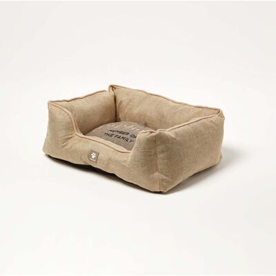 Dog Bed Small Woven Favourite Pet Bed Beige Soft-Touch Luxury Cat Bed Homescapes Dog Bed Small Woven Favourite Pet Bed Beige Soft-Touch Luxury Cat Bed Homescapes